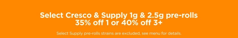 Cresco & Supply Pre-Roll Deals - Cannabis deal image