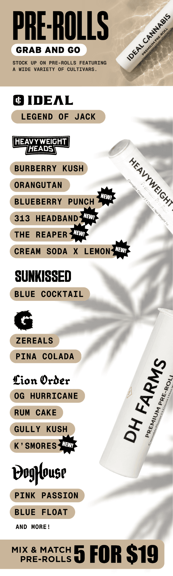 Mix & Match Pre-Rolls Deal