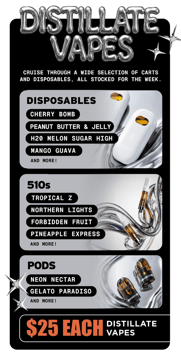 Distillate Vapes $25 Each