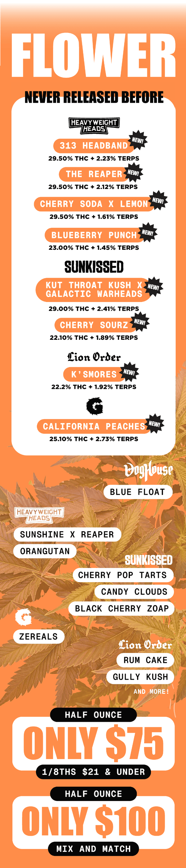 Featured Flower & Ounce Deals