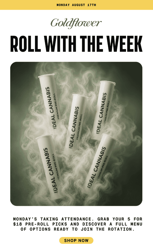 Monday Special: 5 Pre-Rolls for $18 - Cannabis deal image