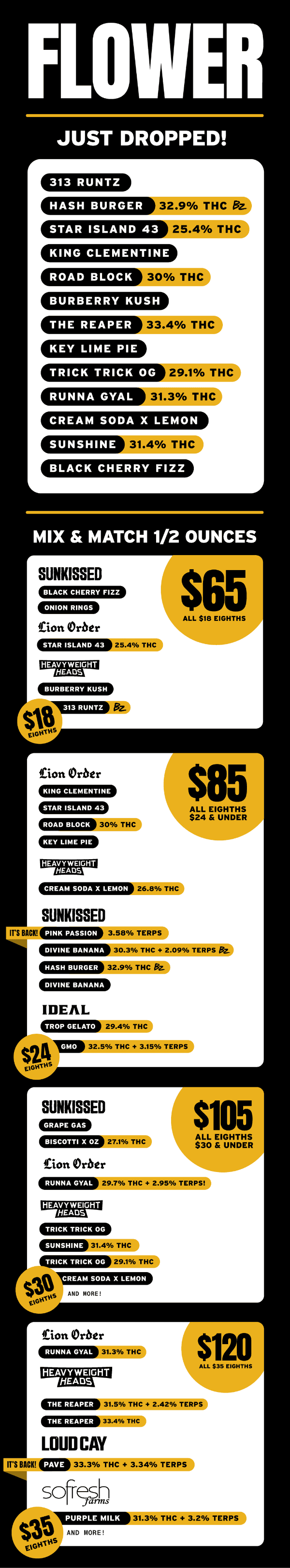Flower Drops & Mix Match Ounce Deals - Cannabis deal image
