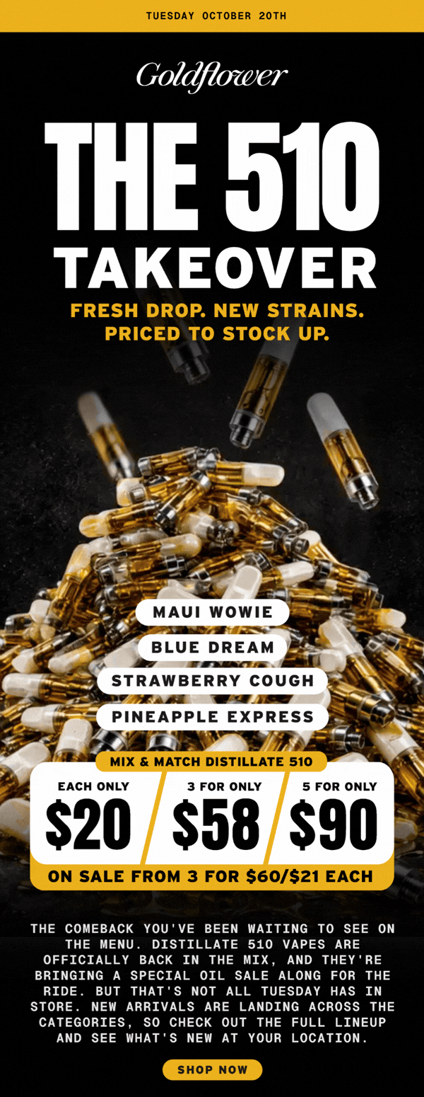 The 510 Takeover: Mix & Match Distillate Deals - Cannabis deal image