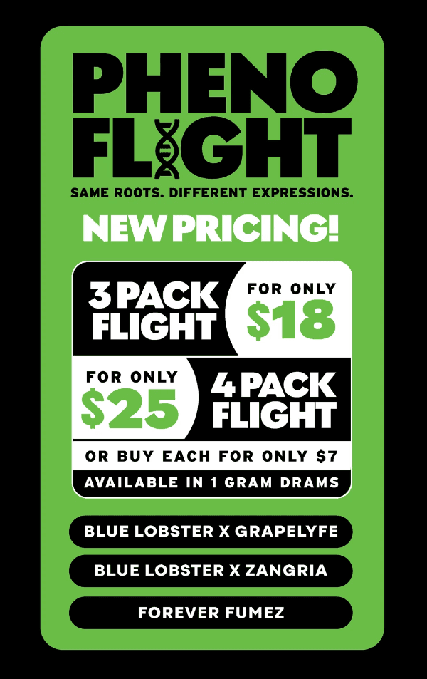 New Pricing: 3-Pack $18 & 4-Pack $25 - Cannabis deal image