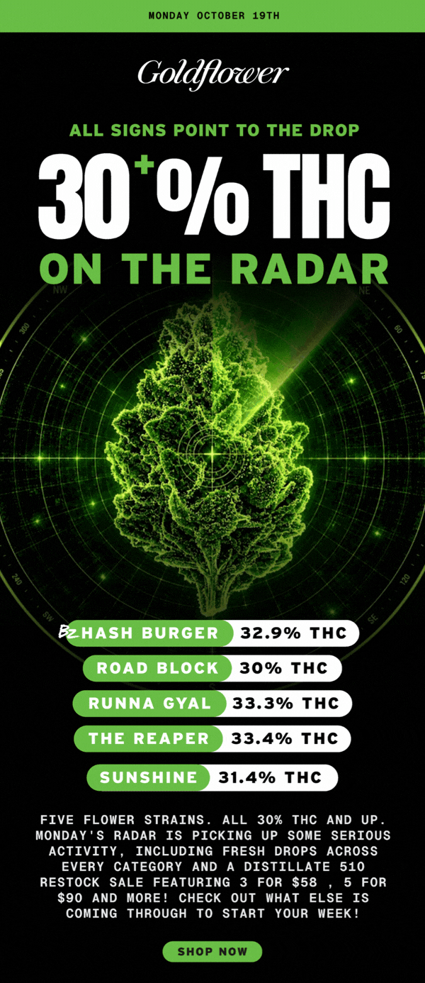 30%+ THC Strains & Distillate 510 Restock Sale - Cannabis deal image