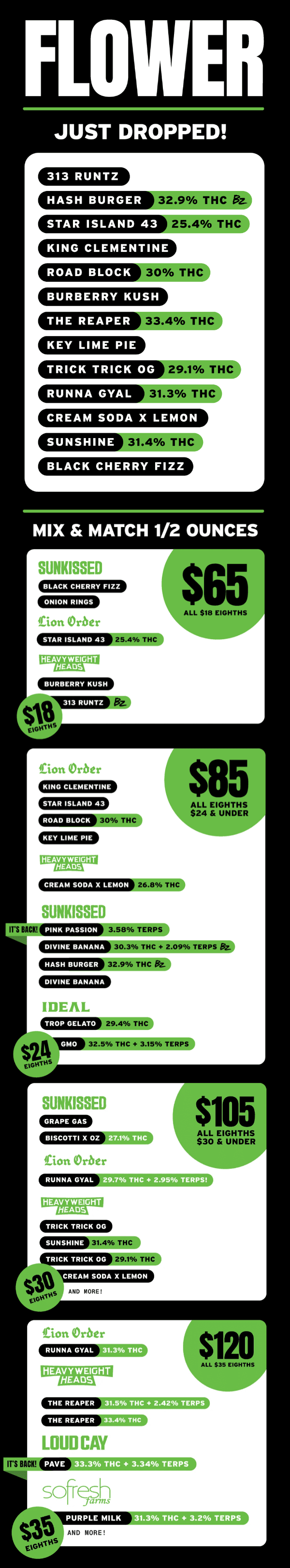 Flower Drops & Mix and Match Ounces - Cannabis deal image