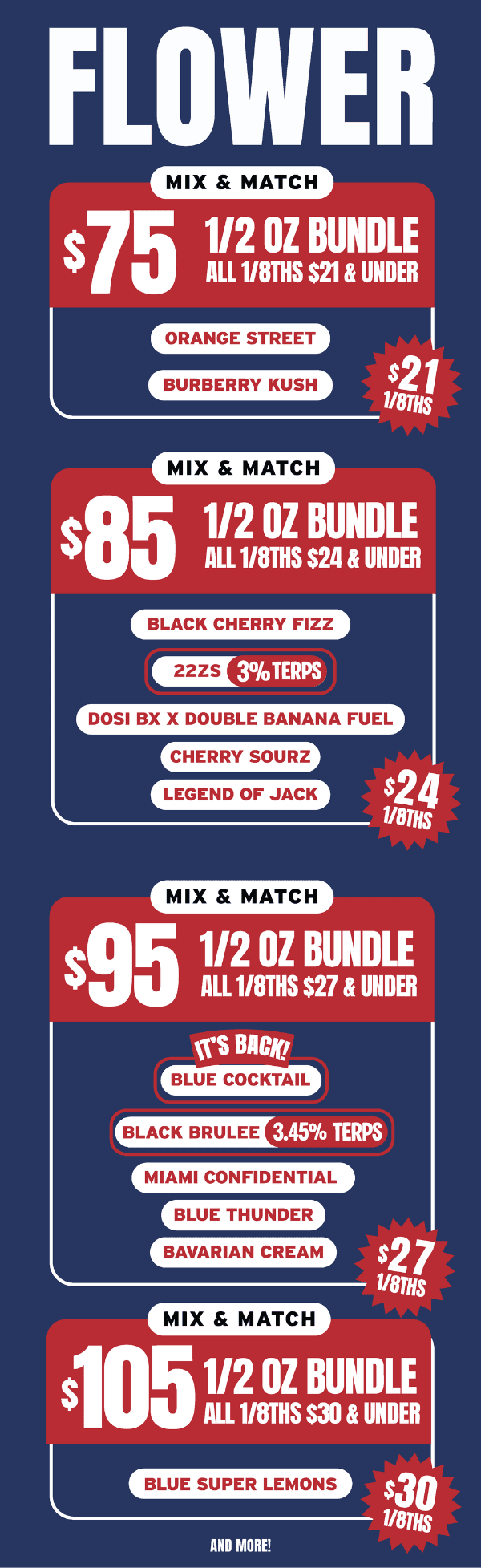Flower Mix & Match Bundle Deals - Cannabis deal image