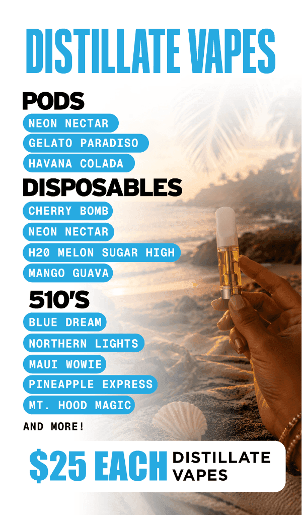 Distillate Vapes - $25 Each