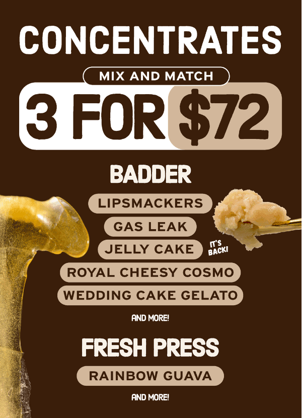 Mix and Match Concentrates 3 for $72