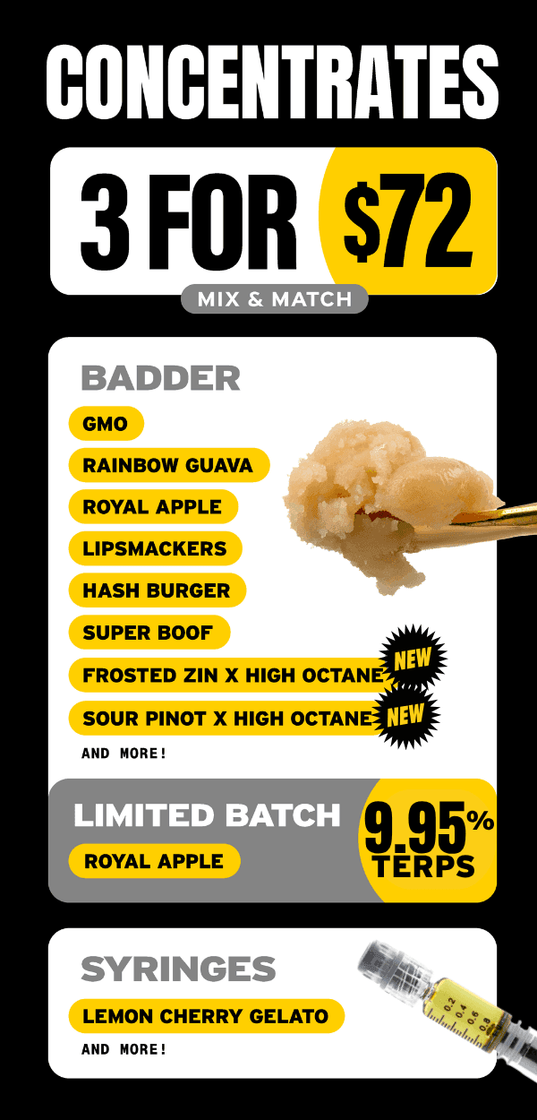Concentrates 3 for $72 Mix & Match