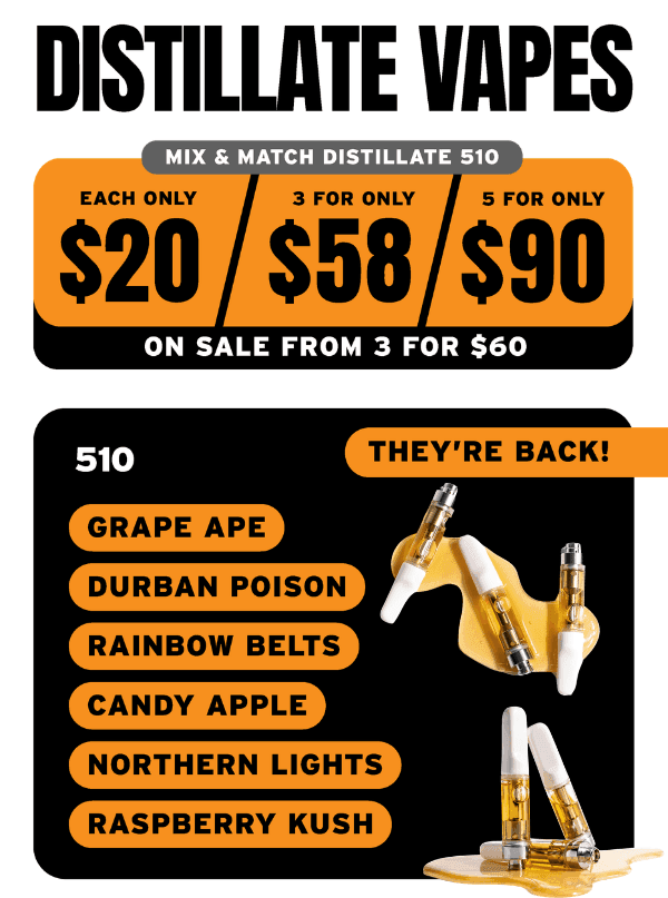 Distillate Vapes Mix & Match Deals - Cannabis deal image