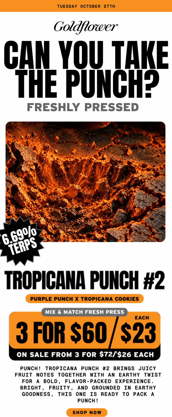 Tropicana Punch #2 Fresh Press 3 for $60 - Cannabis deal image