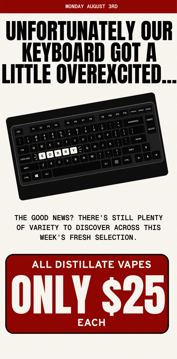 All Distillate Vapes Only $25 Each - Cannabis deal image