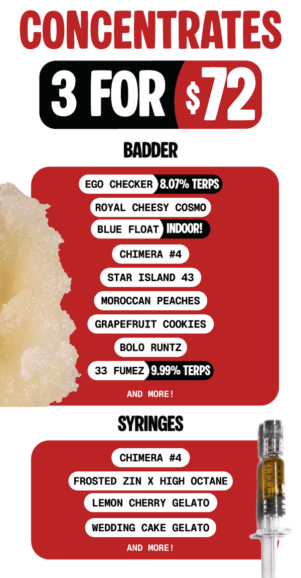 3 for $72 Badder & Syringes