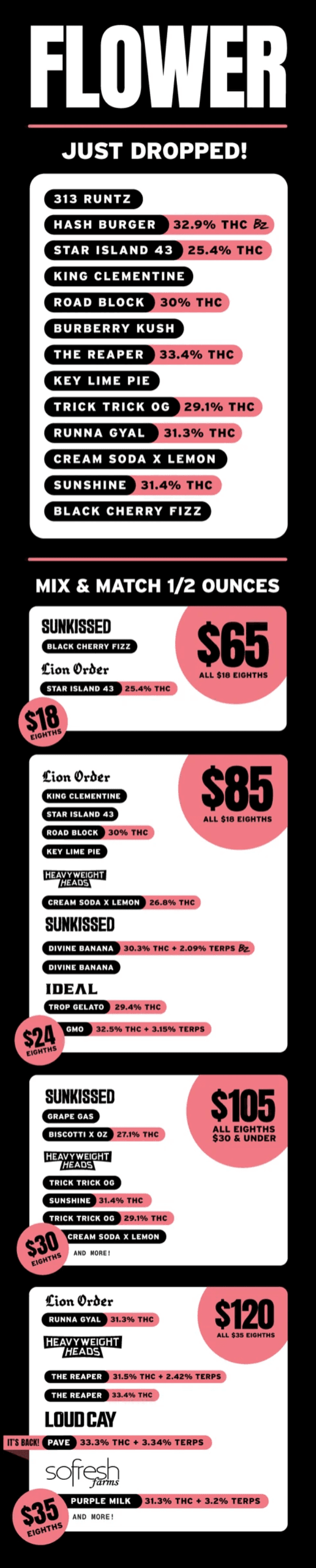 Flower Drops & Mix and Match Ounces - Cannabis deal image