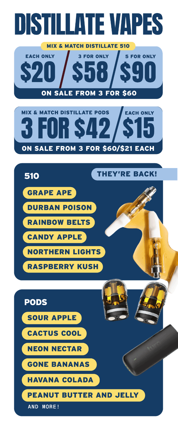 Distillate Vapes Mix & Match Deals - Cannabis deal image