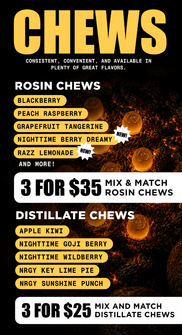 Mix & Match Rosin and Distillate Chews