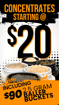 Concentrates Starting at $20, Baller Buckets $90