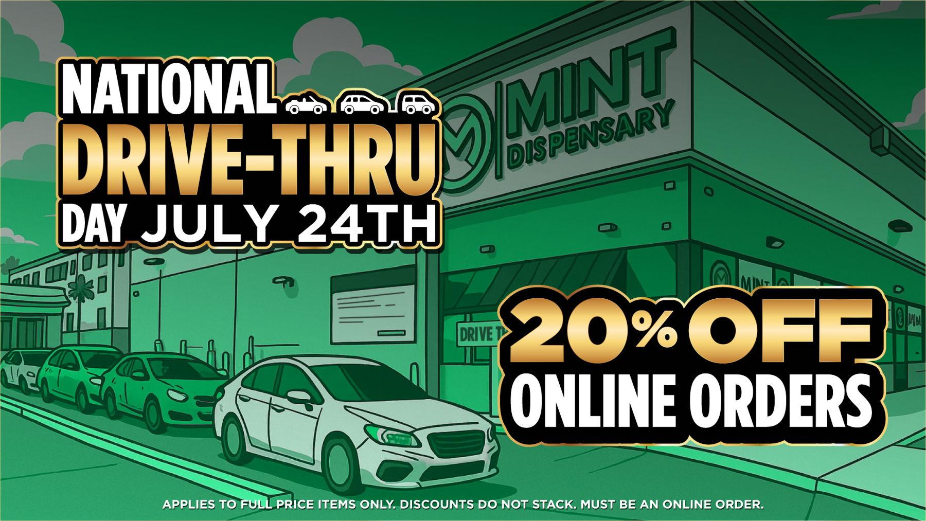 National Drive-Thru Day 20% Off Online Orders