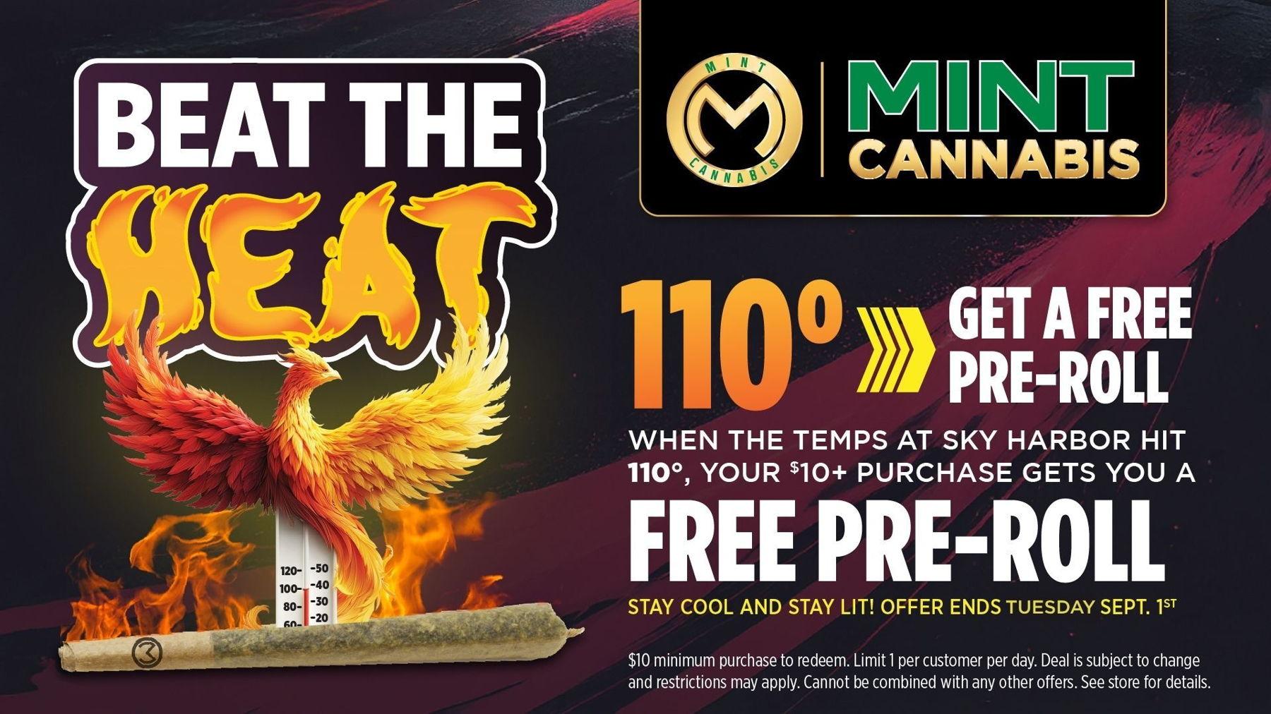Free Pre-Roll When Temps Hit 110° - Cannabis deal image