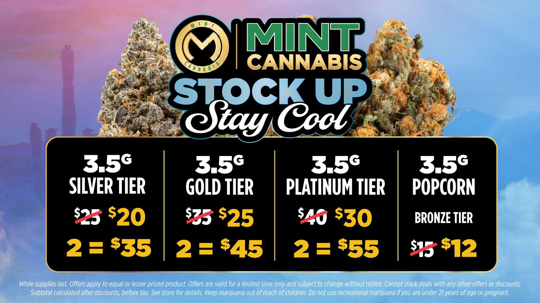 Stock Up and Stay Cool Flower Deals