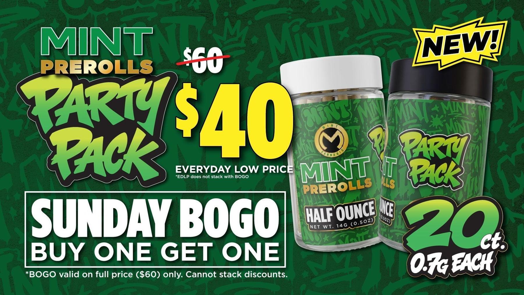 Sunday BOGO & Party Pack Deals