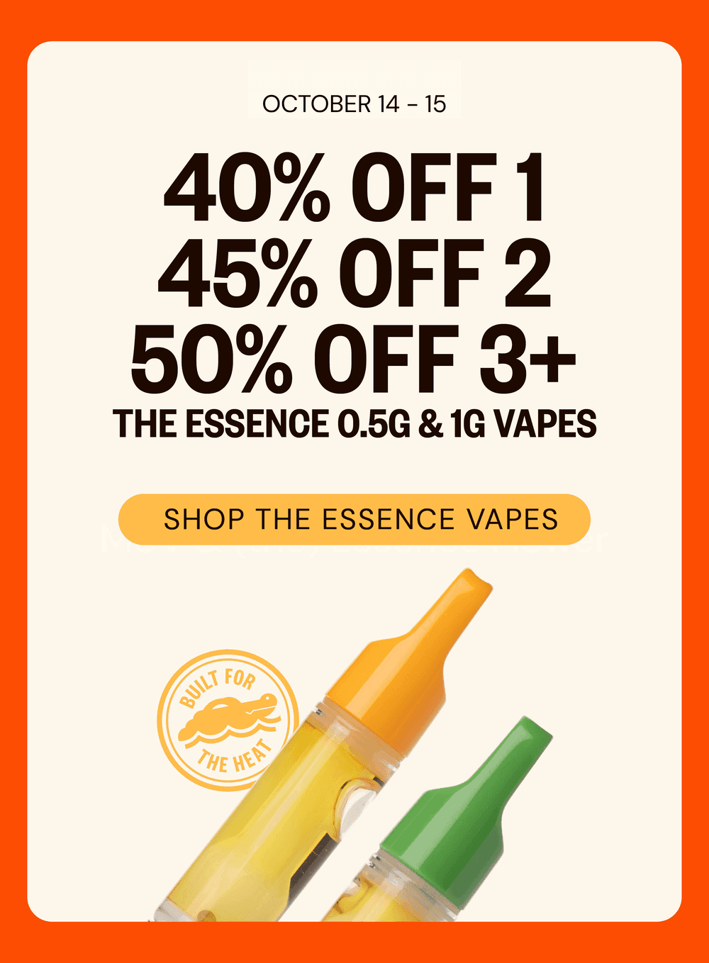40-50% Off The Essence Vapes