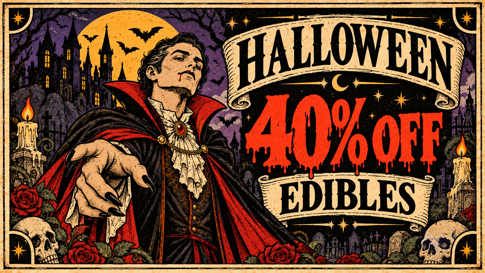 Halloween 40% Off Edibles - Cannabis deal image