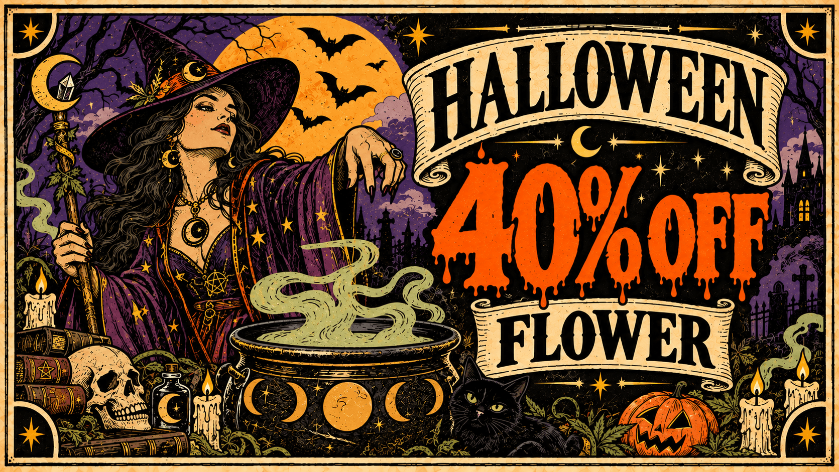 Halloween 40% Off Flower - Cannabis deal image