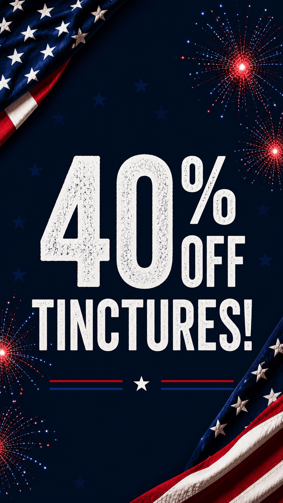 40% Off Tinctures for the Holiday - Cannabis deal image