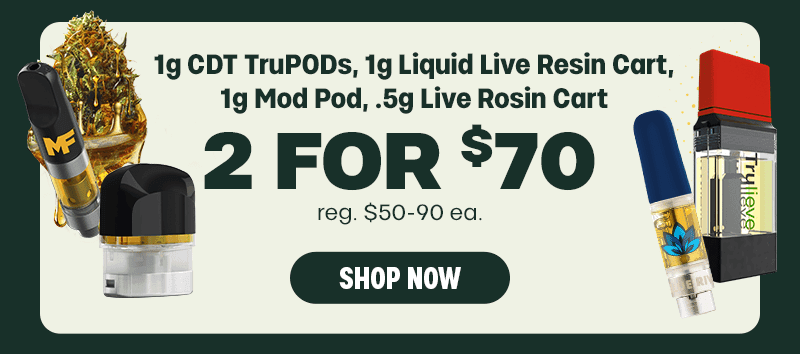 2 For $70 Vape Cartridge Deal - Cannabis deal image