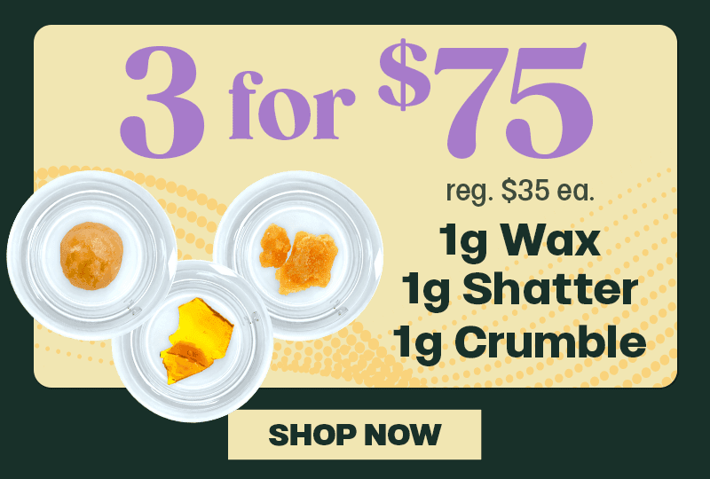 3 Concentrates for $75