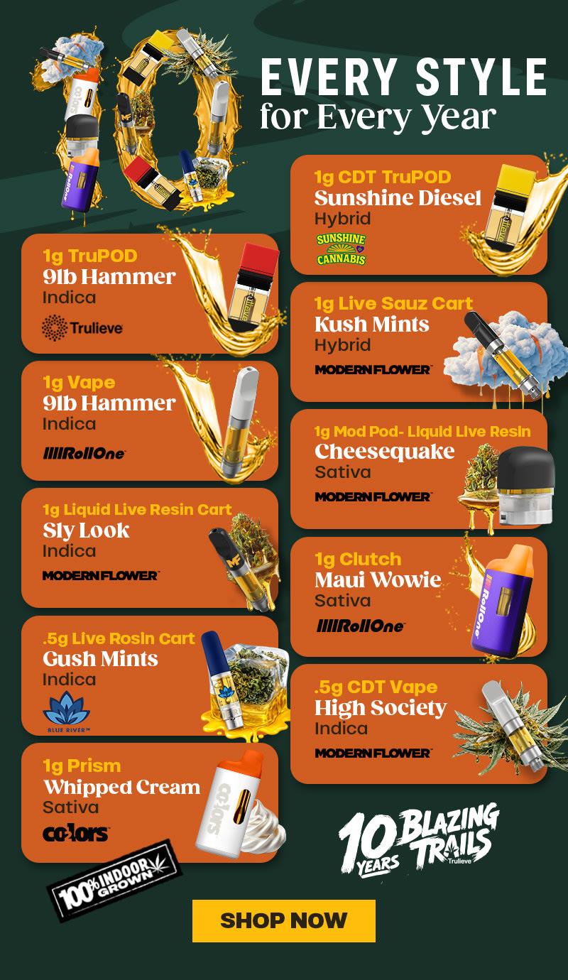 Featured Products: Vapes and Carts
