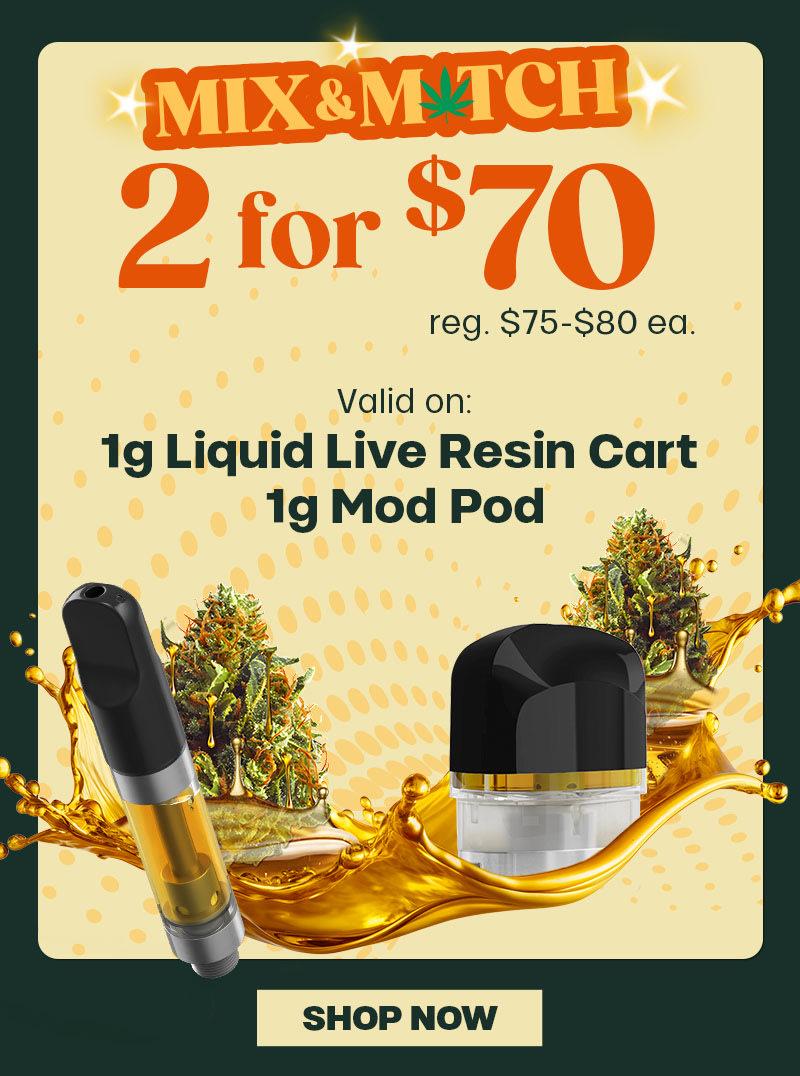 Mix & Match 2 for $70 Vapes