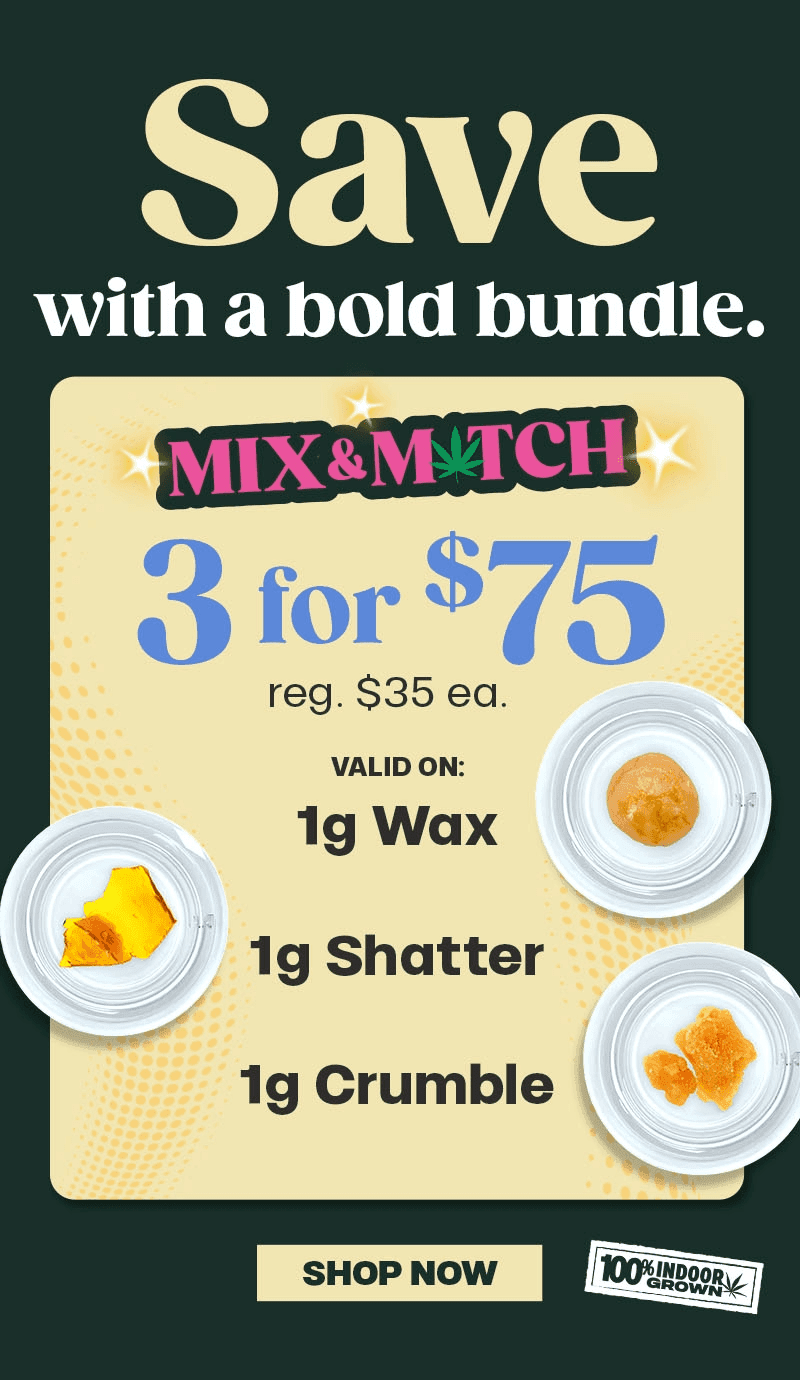 Mix & Match Concentrates: 3 for $75