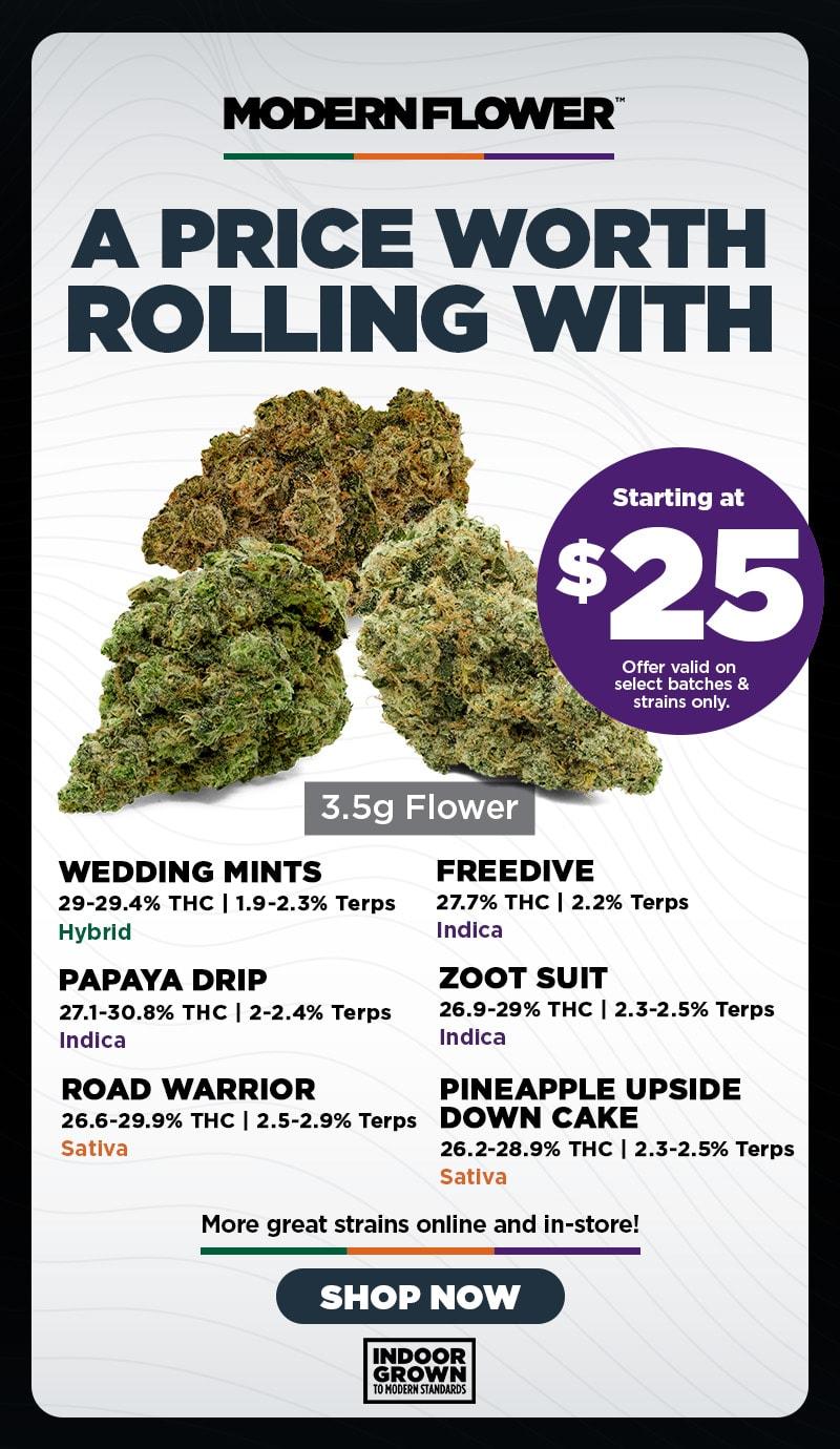 Starting at $25 for 3.5g Flower - Cannabis deal image