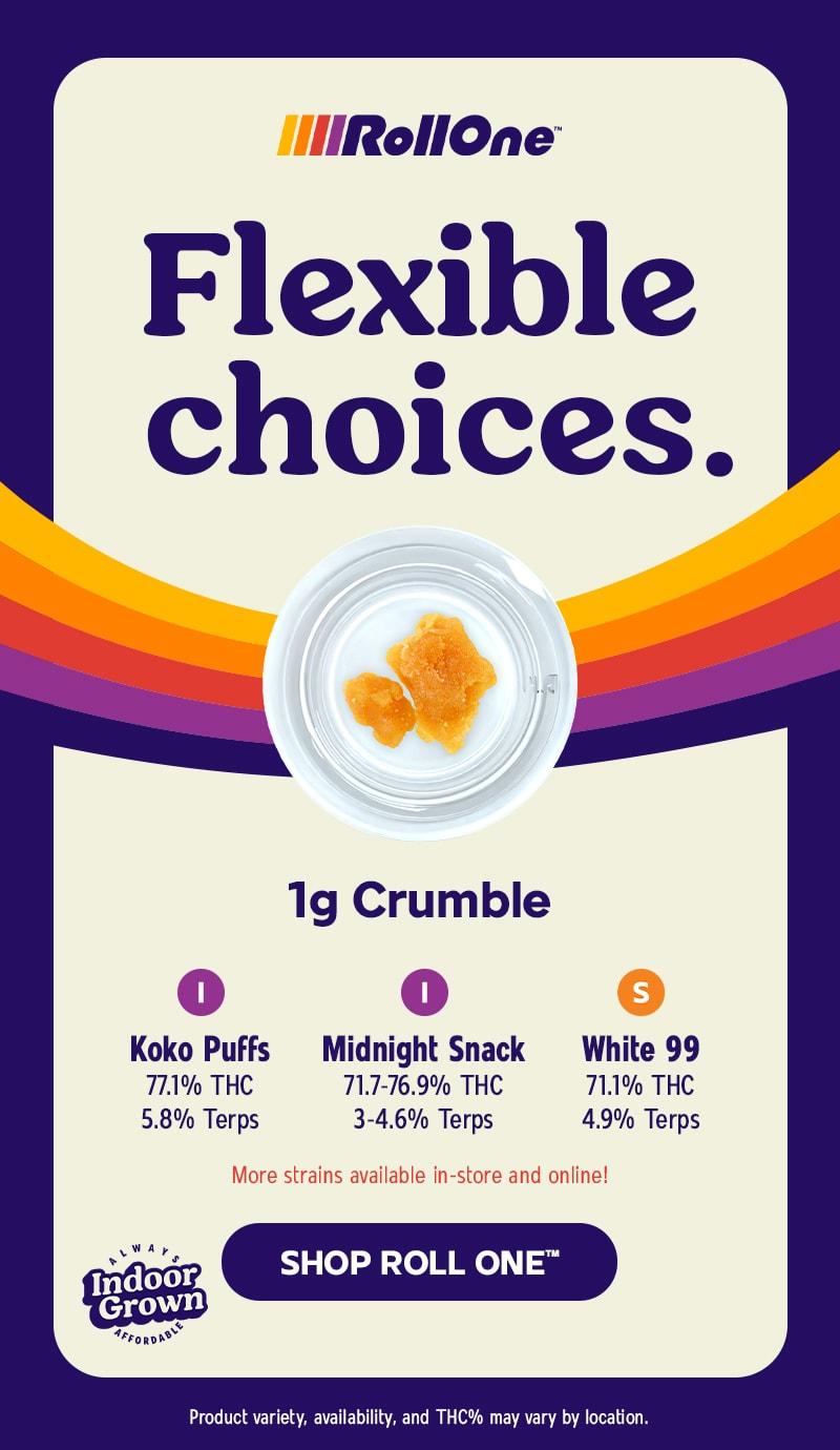 Featured 1g Crumble Strains & Indoor Grown - Cannabis deal image