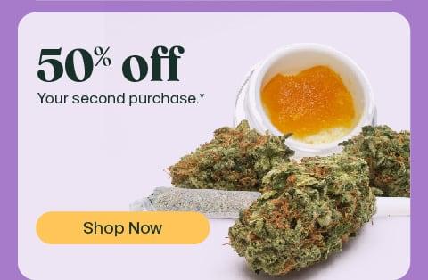 Save 50% On Your Second Purchase