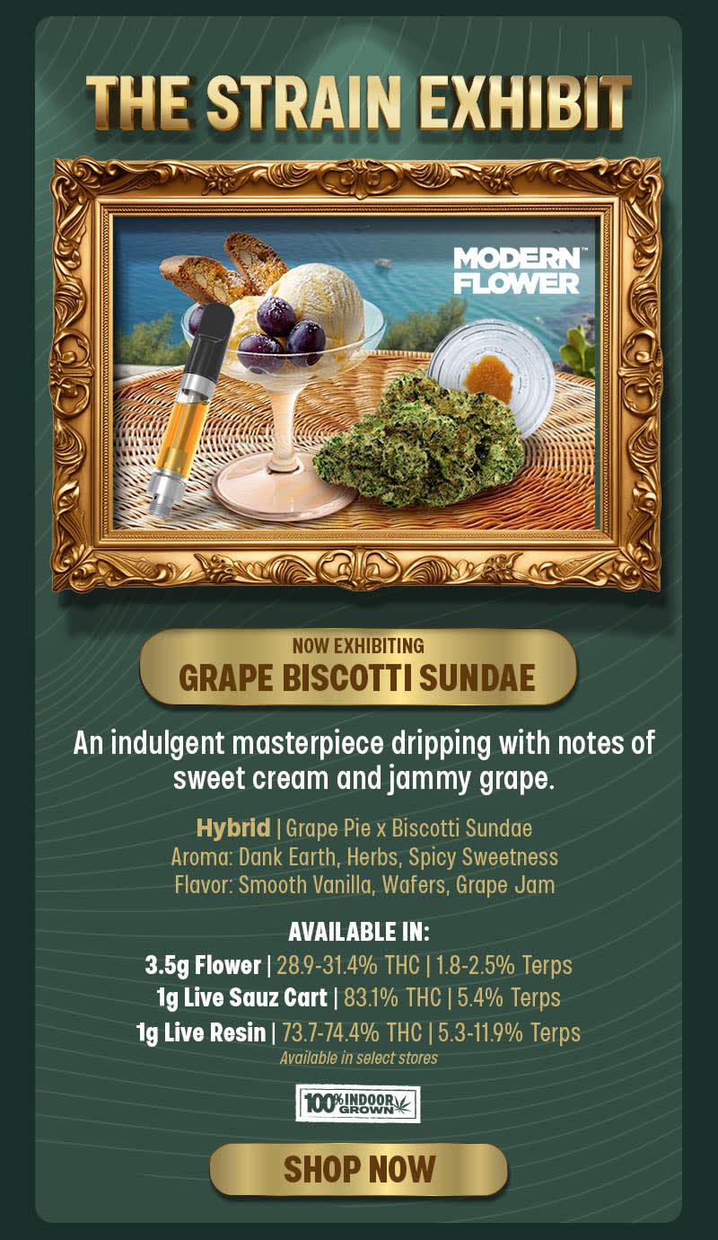 Grape Biscotti Sundae Strain Showcase
