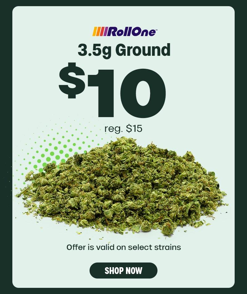 3.5g Ground Flower for $10 - Cannabis deal image