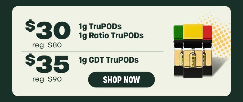 TruPOD Vape Pod Deals: $30 & $35 - Cannabis deal image
