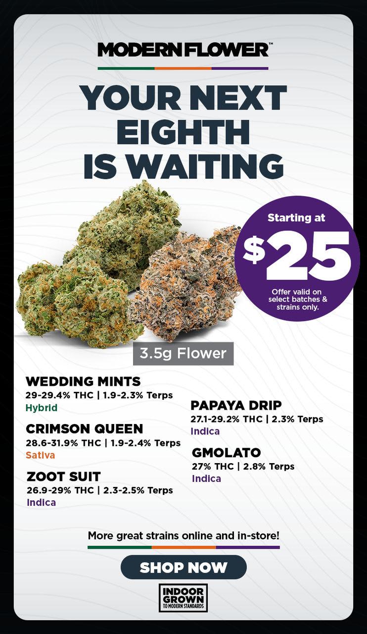 Eighths Starting at $25 & Featured Strains