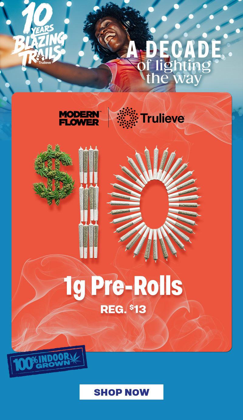 10 Years Blazing Trails & 1g Pre-Rolls Deal - Cannabis deal image