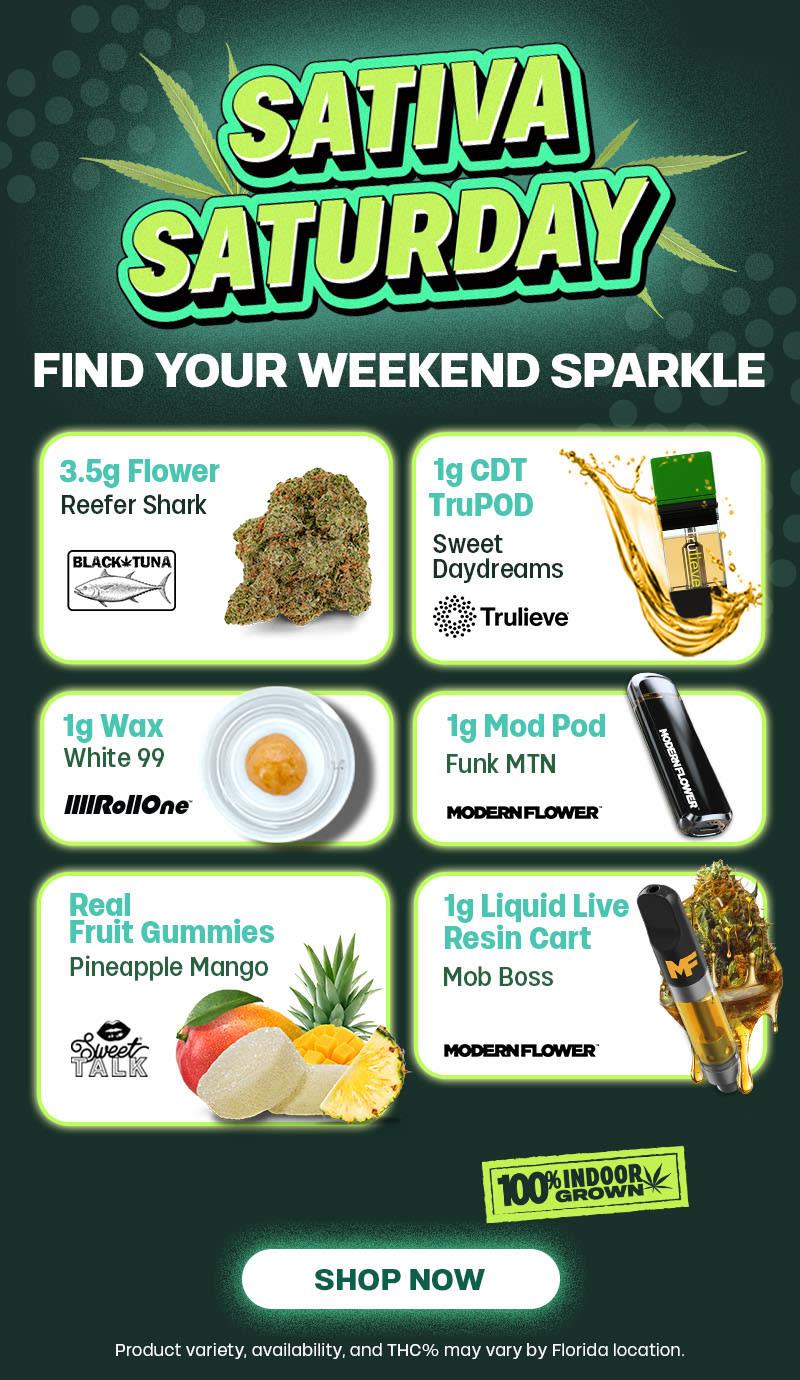 Sativa Saturday Deals and Product Showcases