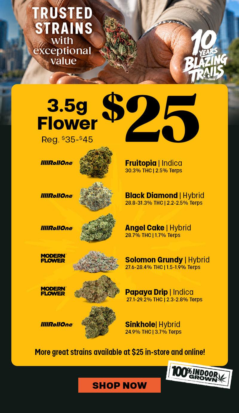 3.5g Flower for $25 - Cannabis deal image
