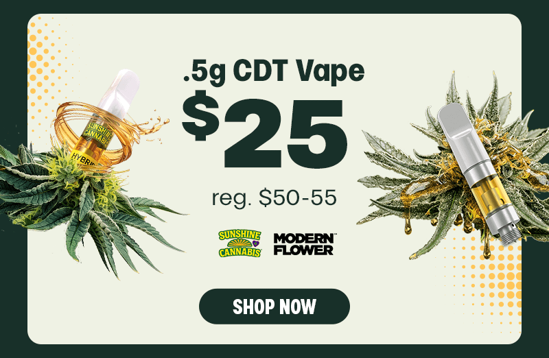 .5g CDT Vape $25 Deal - Cannabis deal image