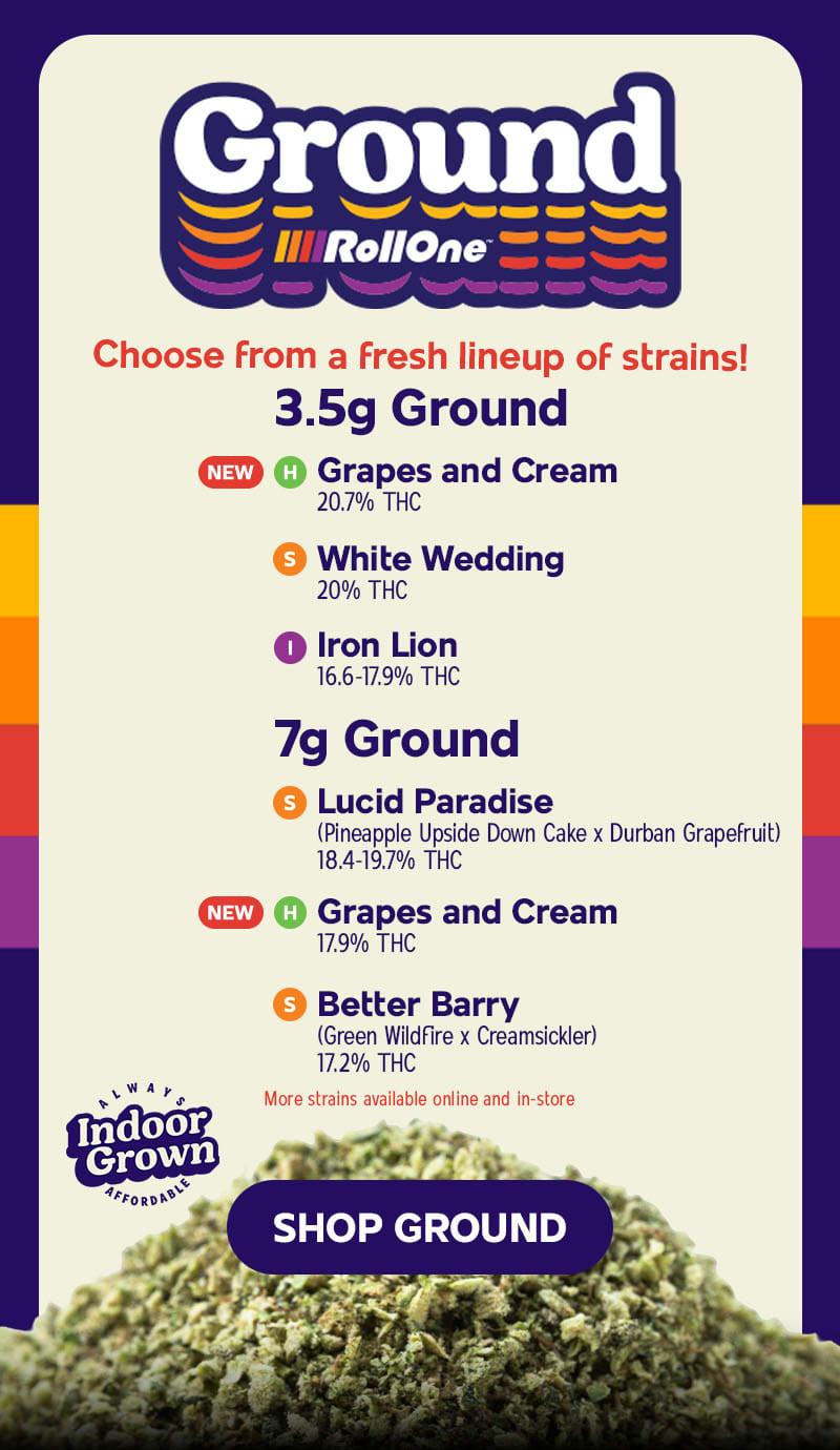 Featured Ground Flower Strains Available - Cannabis deal image