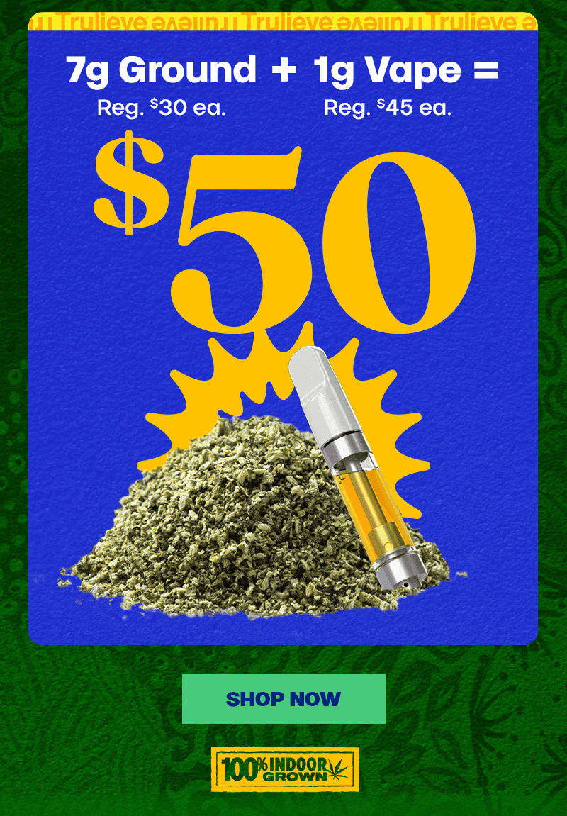 Ground Flower and Vape Cartridge Bundle Deal
