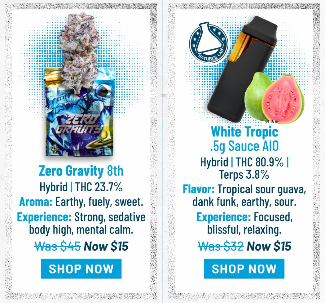 Flower and Vape Deals - Was $45 Now $15 - Cannabis deal image
