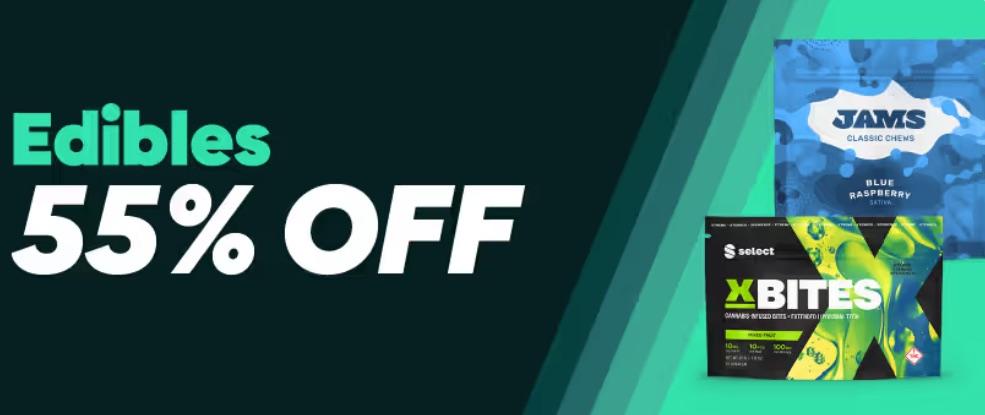 55% Off Edibles & Select Product Deals - Cannabis deal image